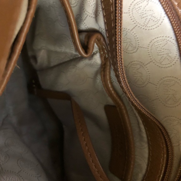 Michael Kors Brown Purse with Gold details - Picture 6 of 8